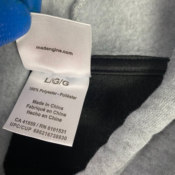 NWOT Venom Hoodie Men's Large Marvel Comics Black Gray - Picture 5 of 8